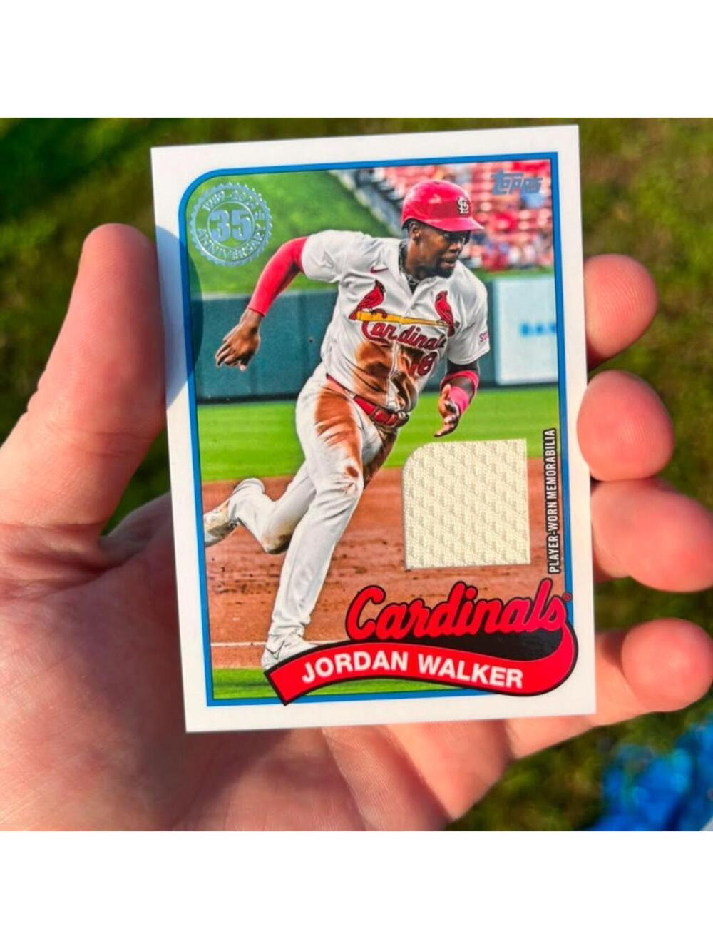 Jordan Walker 2024 Topps 1989 Relic 89BR-JW Cardinals Patch Card